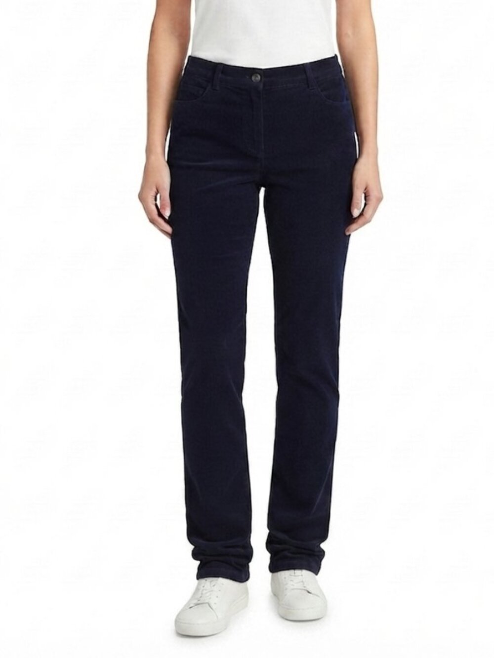 Chaps Navy Corduroy Straight Leg Pants- Sz. 12
